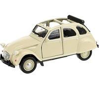CITROEN 2CV "Canard" avec toit ouvrant Retraite Modèle réduit de voiture en métal Voiture jouet Véhicule jouet Enfants Cadeau 62 (crème sur)