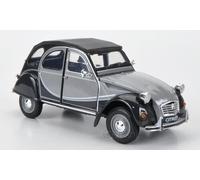 Miniatures montées - Citroen 2CV Charleston gris 2 tons 1/24 Welly