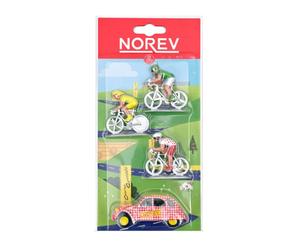 Citroën 2cv et 3 cyclistes