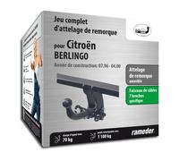 Citroën BERLINGO AUTO-HAK attelage de remorque Amovible comprenant un faisceau de câbles 7 broches - année de construction
