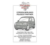 Citroen Berlingo, Peugeot Partner Diesel Models 1996 to 2002 Diesel Models from Sept. 2002-2004