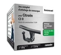 Citroën C3 II Bosal attelage de remorque rigide comprenant un faisceau de câbles 7 broches - année de construction 11.09