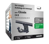 Citroën C4 II AUTO-HAK attelage de remorque Amovible comprenant un faisceau de câbles 7 broches - année de construction 11.09