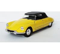 CITROEN DS19 Cabriolet modèle de voiture 12cm en métal avec retrait modèle de voiture jouet voiture jouet enfants cadeau 16 (jaune à)