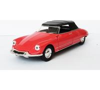 CITROEN DS19 Cabriolet Modèle réduit de voiture 12cm en métal avec retrait Modèle de voiture Jouet de voiture Enfants Cadeau 16 (Rouge à)