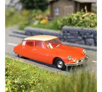 Citroën DS19, orange et crème - BUSCH 48019 - HO 1/87
