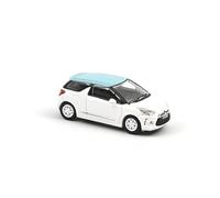 Citroën DS3 2010 Banquise White and Blue Boticelli Roof 1:87