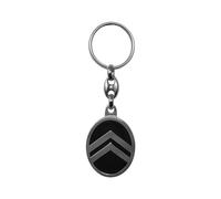 Citroen Nouveau porte-clés officiel en métal, noir, Noir, Taglia unica