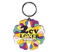 Citroën - Porte-Clés 2CV Multicolore - Design Rétro Émblématique - Taille 6x6 cm - Plastique Souple et Durable - Idée Cadeau pour fans de voitures - Produit Officiel de la marque