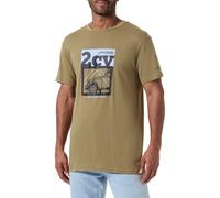 CITROËN T- Shirt 2cv Automobiles Françaises Stampa Larga C24s, Moss, Medium Homme