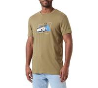 CITROËN T- Shirt 2cv Disegnata in Stampoa Larga & Logo Sullaica C24s, Moss, Medium Homme