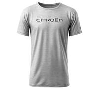 Citroën - Tee Shirt Modèle Corporate Gris Homme - 100% Coton - Taille M - Design Sobre - Confort Optimal - Marquage Distinctif - Idée Cadeau pour Fans de Voitures - Produit Officiel de la Marque