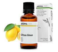 Citron BIO (Citrus limon) - 30 mL - Huile Essentielle Chémotypée et Certifiée AB - Aroma Labs - Made in France