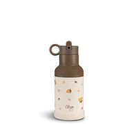 Citron Bouteille d'eau pour enfants - 350 ml en acier inoxydable, anti-fuite, sans BPA, froid 24h/12h chaud