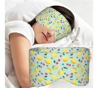 Citron cerise fruit, Masque de sommeil pour la maison, les voyages et le travail posté, couvrant entièrement les yeux et bloquant la lumière