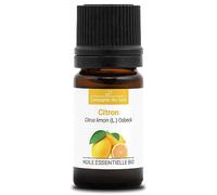 CITRON (Citrus limon) BIO - 5mL - Huile Essentielle de Qualité Premium - 100% Pure, Naturelle, garantie ChromaCert® - Chémotypée & Intégrale