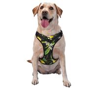 Citron et Fleur,Harnais pour Animaux de Compagnie, Harnais réfléchissant réglable pour Chien,L