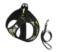 Citron et Fleur,Harnais pour Animaux de Compagnie, Harnais réfléchissant réglable pour Chien,M