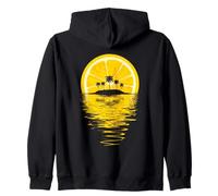 Citron été - Sunset Tropical summer, cadeau, soleil, splash Sweat à Capuche