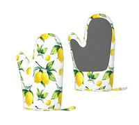 Citron, Gants de Four en Silicone Gants de Cuisine antidérapants, Gants de Cuisson résistants à la Chaleur Une Paire