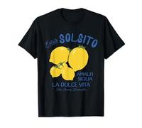 Citron Italien été rétro sicile méditerranéen Fille Vacay T-Shirt