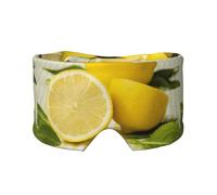 Citron jaune,Masque pour les yeux bloquant la lumière Cache-yeux et cache-oreilles pour le sommeil