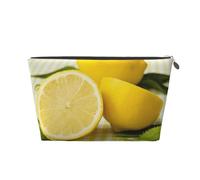 Citron Jaune, Trousse de Toilette Trousse de Maquillage Sac à cosmétiques Trousse de Toilette de Voyage Portable