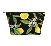 Citron Jaune, Trousse de Toilette Trousse de Maquillage Sac à cosmétiques Trousse de Toilette de Voyage Portable