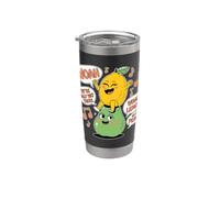 Citron sur Poire : Un Design Fruitier Amusant Gobelet isotherme en acier inoxydable double paroi