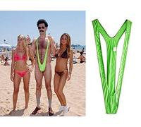 Citron Vert Borat Mankini Man String Déguisement Enterrement Vie Garçon Déguisement Tradition Noël Cadeau