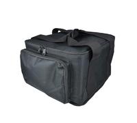 Citronic | Sac de transport pour 4 lampes montantes | Étui de voyage en nylon durable avec compartiments rembourrés | Sac de transport d'éclairage avec poches pour accessoires et poignées de transport