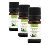 CITRONNELLE DE JAVA BIO - 5mL - Huile Essentielle de Qualité Premium - 100% Pure, Naturelle, Garantie ChromaCert - Chémotypée et Intégrale - La Compagnie des Sens (Lot de 3)