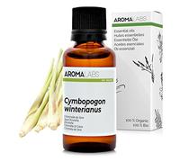 Citronnelle De Java BIO (Cymbopogon winterianus) - 30 mL - Huile Essentielle Chémotypée et Certifiée AB - Aroma Labs - Made in France