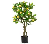 vidaXL Citronnier artificiel 136 feuilles 120 cm Vert