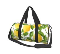 Citrons Aquarelle Jaune Vif, Sac de Voyage de Grande capacité, Sac à Main Rond, Sac de Voyage de Sport, fourre-Tout, Sac de Fitness