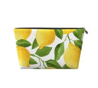 Citrons Aquarelle Jaune Vif, Trousse de Toilette Trousse de Maquillage Sac à cosmétiques Trousse de Toilette de Voyage Portable