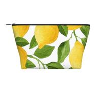 Citrons Aquarelle Jaune Vif, Trousse de Toilette Trousse de Maquillage Sac à cosmétiques Trousse de Toilette de Voyage Portable