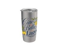Citrons d'été italiens Ciao Bella Lago Como Lakecore Gobelet isotherme en acier inoxydable double paroi