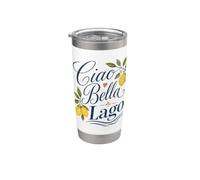 Citrons d'été italiens Ciao Bella Lago Como Lakecore Gobelet isotherme en acier inoxydable double paroi
