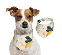 Citrons Jaunes Frais Fruits d'été,Bandanas pour Chien, écharpe en Coton, Bavoirs réglables pour Animaux de Compagnie,L