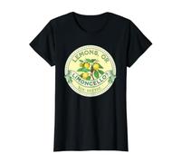 Citrons ou Limoncello? Vous décidez. Optimiste/Pessimiste T-Shirt Graphique avec Valeur, Femme, Noir, L