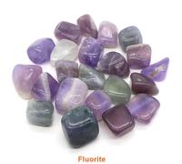 CitroQuartz Gems for Aquarium Garden,Natural Tumbled Charbon Healing,Bulk Ore Gravel Specimen,Energy Napprecious,Home Decoration - Type Fluorite-200g