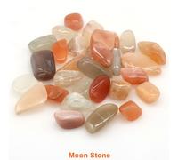 CitroQuartz Gems for Aquarium Garden,Natural Tumbled Charbon Healing,Bulk Ore Gravel Specimen,Energy Napprecious,Home Decoration - Type Moonstone-50g