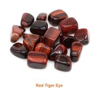 CitroQuartz Gems for Aquarium Garden,Natural Tumbled Charbon Healing,Bulk Ore Gravel Specimen,Energy Napprecious,Home Decoration - Type Red Tiger Eye-200g