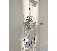 CitroSun Evil Eye Hamsa Hand Rainbow Maker,Vitrail Chakra Light Catcher,Prism,Home Garden Decoration - Type suncatcher MS6557