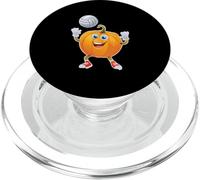 Citrouille Amusante Jouant au Volleyball Halloween Team Club PopSockets PopGrip pour MagSafe