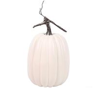 Citrouille artisanale en mousse orange pour décoration d'intérieur d'automne - 15 x 23 cm - Accessoire d'Halloween polyvalent - À peindre et sculpter - Décoration de légumes pour la maison, les fêtes