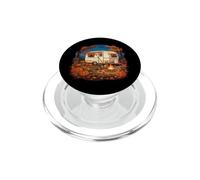 Citrouille Camper Soirée Automne Camping Art PopSockets PopGrip pour MagSafe