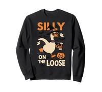 Citrouille de sorcière d'halloween Amusante Silly Goose on The Loose Sweatshirt