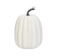 Citrouille décorative en mousse artificielle - 21 x 15 cm - Récolte d'automne - Centre de table - Décoration d'intérieur et d'extérieur - Grandes décorations artificielles faites à la main (citrouille